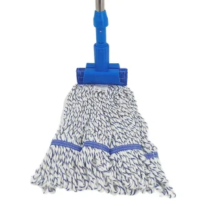 Double Yarn Mesh Tiger Clamp Aluminum Pole 4 Colors Available Mop for Hotel Hospital Household