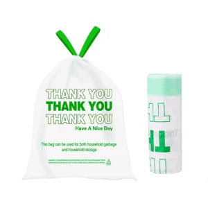 Drawstring Garbage Bag Household Portable Thickened Enlarged Kitchen Office Plastic Sanitary Bag Trash Bag