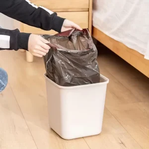Drawstring Plastic Trash Bags for Home Kitchen Use