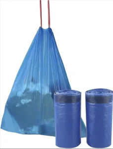 Drawstring Trash Bags Bulk Drawstring Trash Bags Heavy Duty Garbage Bags Strong Kitchen Bags for Commercial and Household Use