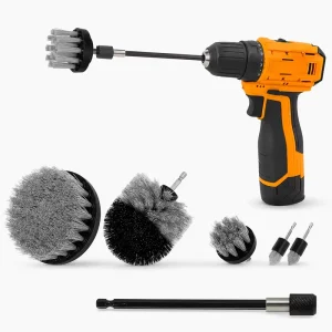 Drill Brush Set 6pcs Multifunction Power Electric Brushes for Toilet Bathroom Cleaning and Car Detailing