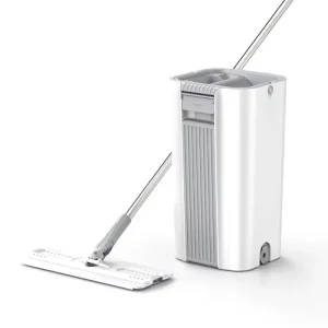 Dry Wet System Hand Free Quick Clean Microfiber Sliding Detachable Stainless Steel Rod Household Floor Flat Mop Bucket Set