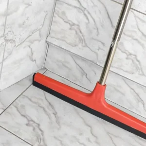 Dual Blade EVA Foam Floor Cleaning Squeegee Matte Black Rubber Floor Squeegee Plastic Wipers