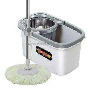 Dual Drive Mop Bucket Hand free Mop Set 360 Degree Rotating Mop Set
