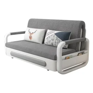 Dual Purpose Multifunctional Living Room Small Unit Single Or Double Person Fabric Balcony Sitting And Sleeping Sofa Bed