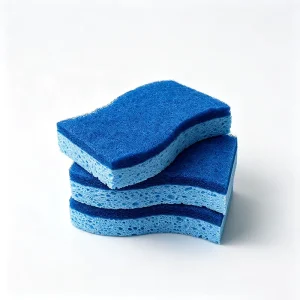 Dual Sided Dishwashing Sponge Kitchen Non Scratch Cellulose Scrub Sponge Sponges and Scouring Pads