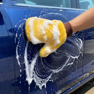 Dual Sided Do Not Damage Paint Surface Car Bear Paw Coral Veet Non Slip Waterproof Household Cleaning Gloves Household Cleaning