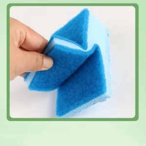 Dual Sided Duckbill Cleaning Sponge 11x6x4cm Super Absorbent Wood Pulp Sponge for Kitchen Dishwashing Household