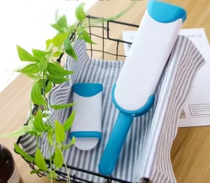 Dual-Sided Lint Remover Brush Set Wooden Handle Microfiber Bristles Eco-Friendly Handheld Static Cleaner for Clothes Pet Hair