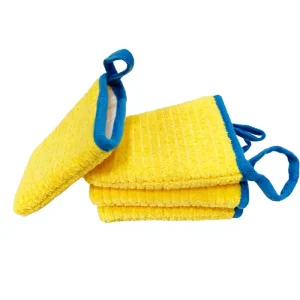 Dual Sided Microfiber Car Detailing Mitt Plush Soft Car Washing Glove Scratch Free Auto Cleaning Glove for Car Motorcycle