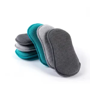 Dual Sided Microfiber Dishwashing Sponge 15x9x2 cm Soft Eco friendly High quality for Home Hotel & Restaurant Use