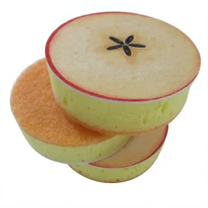 Dual Sided Scouring Pad Creative Fruit Shaped Sponge for Sink Cleaning with High Absorbency