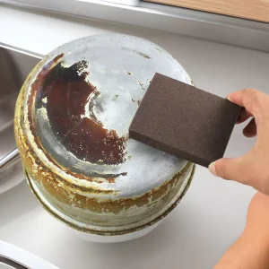 Dual Sided Strong Decal Feature Kitchen Eraser Sponge Emery Sponge for Magic Wipe Pot and Stain Removal Sponges Scouring Pads