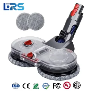 Dual Spin Technology High Torque Rotation Swift Clean Reservoir Electric Mop Head Attachment Constant Moisture Flow