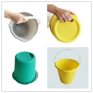 Durable 10L Round Plastic Water Bucket with Comfort Handle Household Mopping Bucket Factory Direct