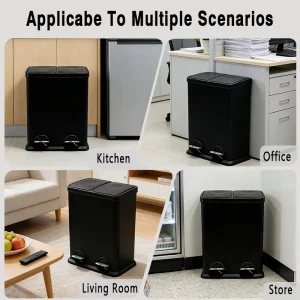 Durable 30L 40L Classified Waste Bins Efficient Trash Can for Waste Management