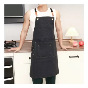 Durable Adjustable Server Aprons with Custom Logos for Kitchen Chef Barista Barbecue and Restaurant Workwear