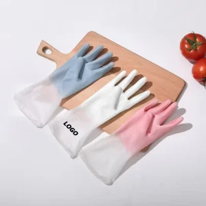Durable Dishwashing Gloves for Kitchen Cleaning Waterproof Household Laundry Gloves Non Slip Grip