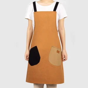 Durable Double Shoulder Cross Strap Work Dress Apron