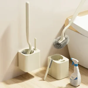 Durable Eco Friendly Toilet Cleaning and Complete Bathroom Sanitizing Extra Crevice Tool Modern PP Handle PP Brush Set