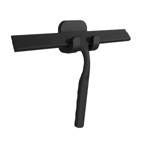 Durable European Market Silicone Shower Wiper Squeegee Mounting Clip White Rubber Silica Gel Handle for Window Glass