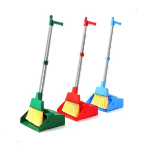 Durable Floor Cleaning Broom Dustpan Set Easily Remove Hair for Household Office Use