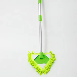 Durable Household Accessories Hand Washable Dusters with Triangle Shape Mini Mop for Cleaning Window