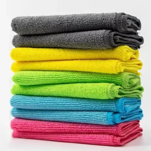 Durable Household Multipurpose Kitchen Cleaning Towel Microfiber Cleaning Cloth 40X40cm