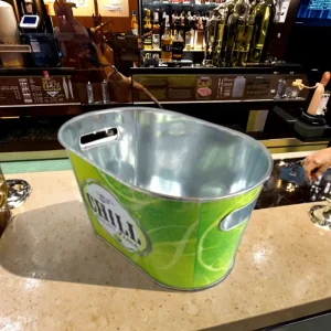 Durable Metal Beer 10L Ice Bucket with Handle