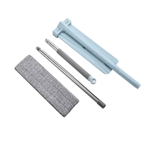 Durable Microfiber Cotton Foldable Metal Wet Dry Mop Easy Spin Feature Rectangle Pattern Eco Friendly Self Squeezed Cleaning Mop