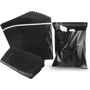Durable PE Disposable Embossed Self Adhesive Small Car Trash Bags for Kitchen Office Household Use Black Customized Size