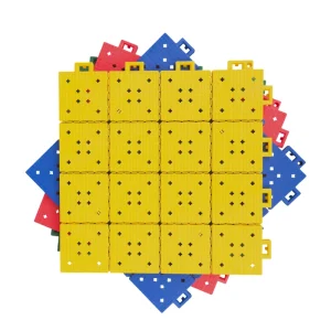 Durable PP Interlocking Floor Tiles Outdoor Sports Court Flooring Modular Suspended Plastic Tiles for Tennis Volleyball Gym