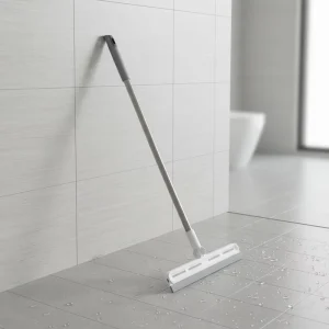 Durable PVA Rubber Squeegee Broom with PP Long Handle for Bathroom Floor and Glass Cleaning Accessories