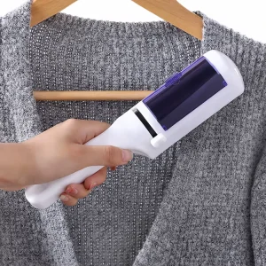 Durable Pet Cleaning Grooming Reusable Rotary Cylinder Shape Small Lint Self Cleaning Cat Dog Hair Remover Roller Brush