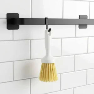 Durable Plastic Long Handle Kitchen Dish Scrubber Brush for Home Cleaning
