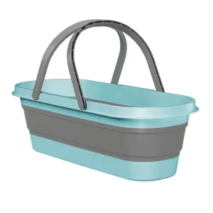 Durable Portable Eco Friendly 10L Household Foldable Waterproof Collapsible PP Cleaning Mop Bucket for House Cleaning
