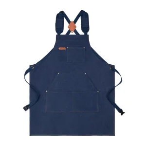 Durable Reusable Workwear Apron Customized Logo Embroidery & Printing Bar Barber Cocktail Barista Apron