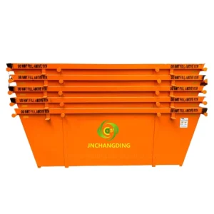 Durable Roll Off Steel Skip Bin 6m³ Waste Container for Construction Renovation and Industrial Recycling Projects