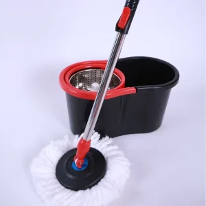 Durable Steel Microfiber Mop Head Adjustable Rotating Spinning Mop and Bucket Set with Free Hand