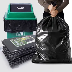 Durable Thick Disposable Plastic Garbage Bag on Roll Household Giant Recycled HDPE Sealed Trash Bags Made in China