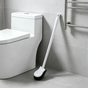Durable Toilet Cleaning Brush with Long Handle and Comfort Handle Plastic Bathroom Caddy Fish Shaped Toilet Brush
