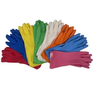 Durable Waterproof Rubber Dishwashing Gloves Thin and Comfortable Soft Reusable Eco Friendly Household Kitchen Cleaning Gloves
