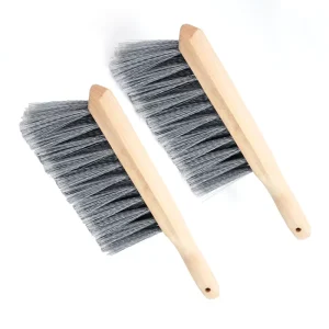 Dust Brush Hand Broom Wooden Bench Brushes With Soft Bristles Counter Brush With Long Wood Handle for Household Cleaning