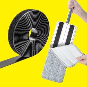 Dust Cleaning Mop Injection Hook Tape Microfiber Spray Mop Plastic Hook Strip Molded Injection Hook for Reusable Washable Pads