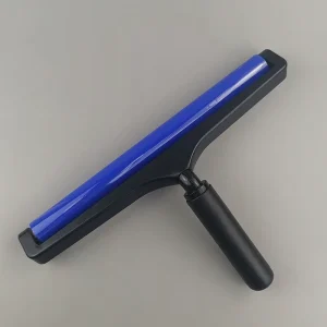 Dust Removal Lint Free 12inch Blue Manual Cleanroom Reusable Silicone Sticky Lint Roller for PCB SMT LCD Cleaning