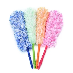 Dust Static Feather Duster to Clean the Dust Wiper Long Design Ultrafine Bendable Microfiber Household Cleaning Tool