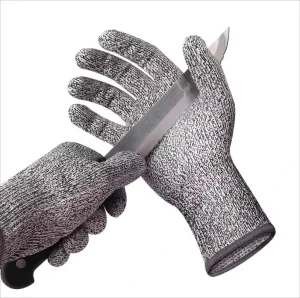 EN388 HPPE Cut Resistant Level 5 Kitchen Protection Safety Gloves Manufacturer’s Anti Cut Household Food & Wood Carving Gloves