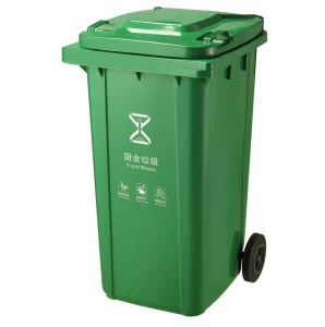 EN840 240L Outdoor Public Wheelie Trash Can with Lid 64 Gallon Plastic Garbage Bin Recycle Storage Large Standing Waste Bin