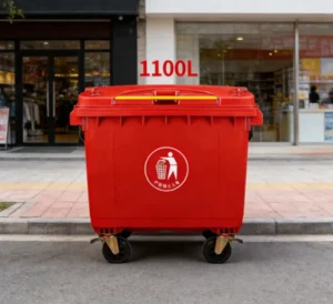 EN840 Approved Plastic Waste Container for Parks Streets and Residential Zones