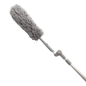 ESD Fluffy Microfiber Dust Brush with Telescopic Pole Bendable Washable Dust Head Ideal for Cleaning Ceiling